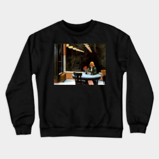 High Resolution Edward Hopper Automat 1927 Crewneck Sweatshirt